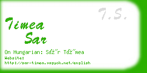 timea sar business card